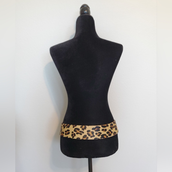 Nicole Miller Collection Genuine Italian Leather Leopard Print Belt Size Medium - Picture 3 of 10